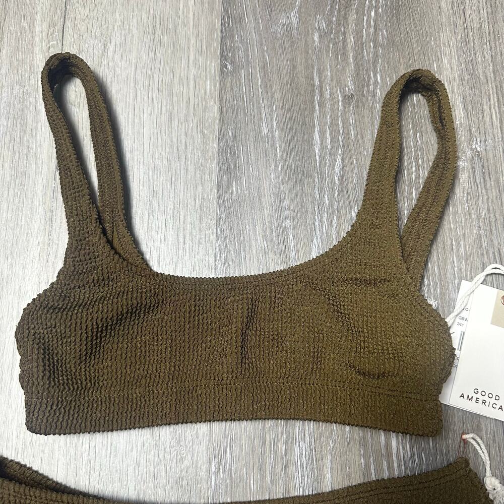 Good American Bikini Swimsuit Mocha NEW - Picture 7 of 7
